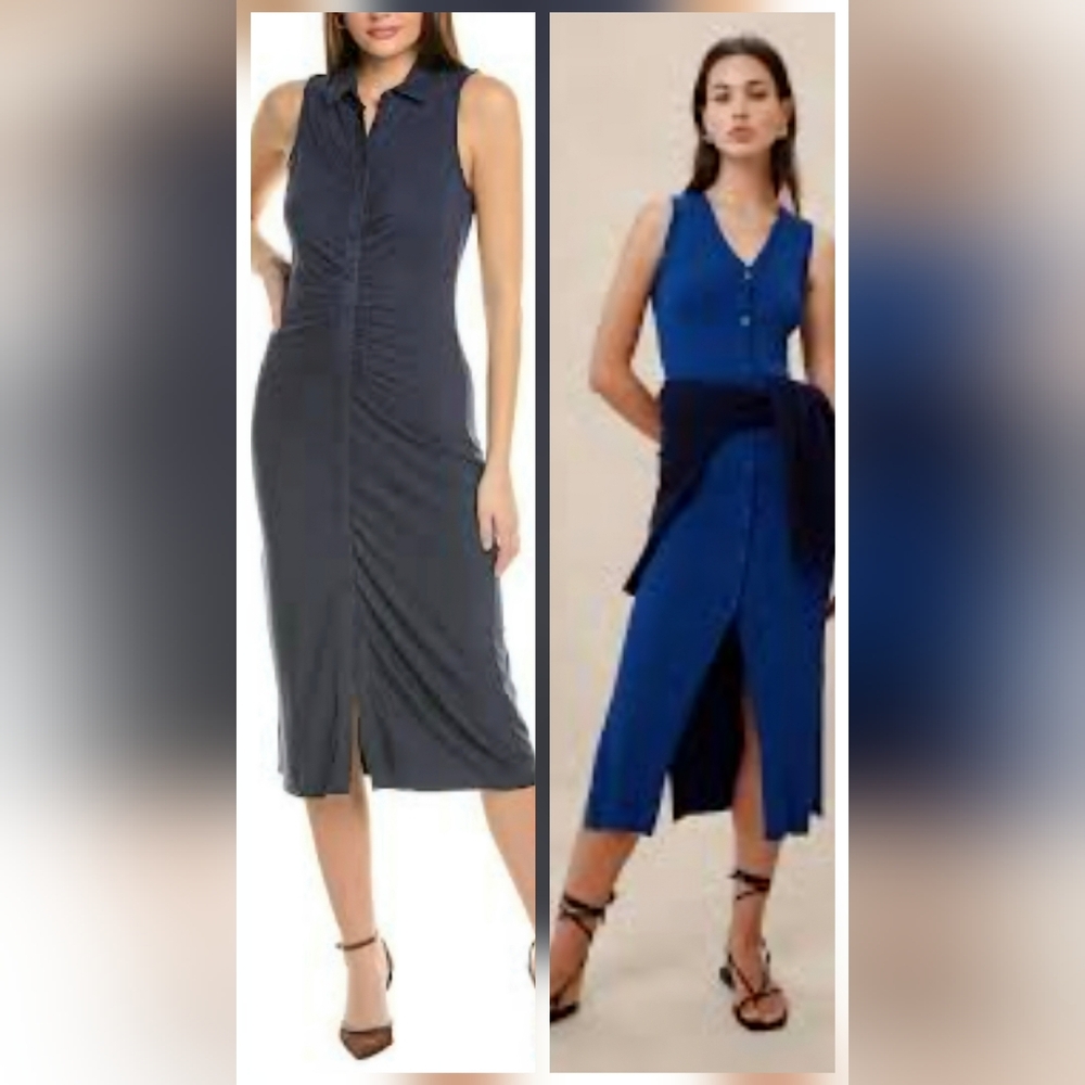 2 Banana Republic Women's Blue Maxi Dresses Size S